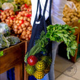El Bolsero Bag Net 100% Cotton Black Fruit Yeryla Women Carrying Bag with Fruits and Vegetables