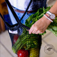El Bolsero Bag Net 100% Cotton Color Black Fruit Capacity and Resistance Fruits and Vegetables