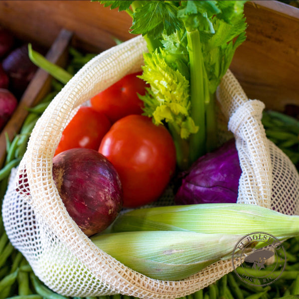 El Bolsero 100% Natural Mesh Cord Bag Fruit yer with Vegetables