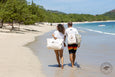 El Bolsero Large Beach Tote 12oz Cotton Natural ColorBolso de Playa Grande de Algodón de 12 oz Color Natural Lovely Couple on Playa Conchal Costa RIca