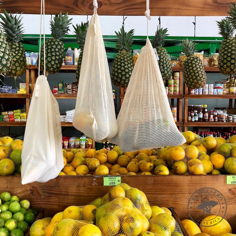 El Bolsero Bag with Natural Cord 100% Fruit Store Models 35x45